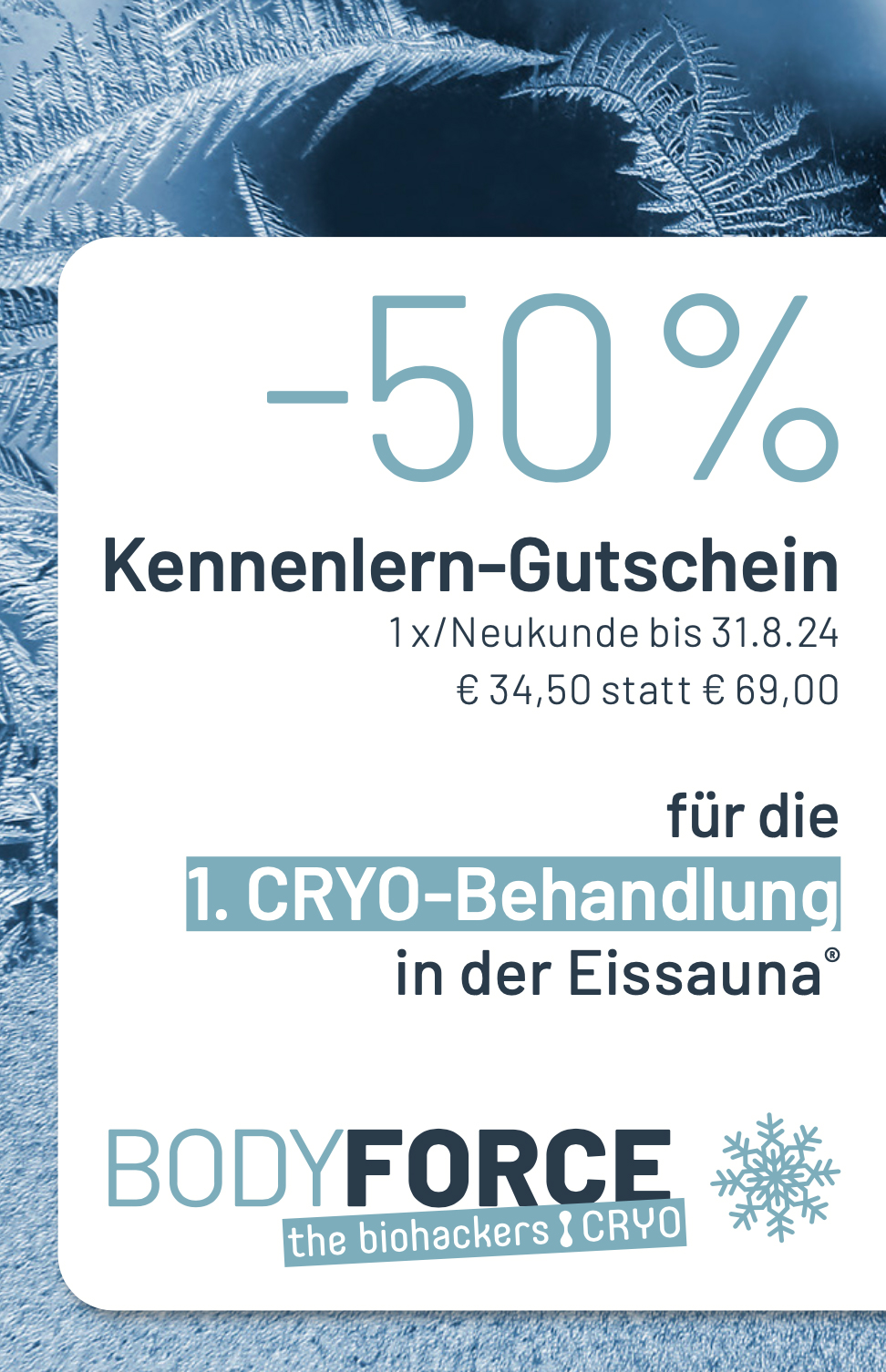 Aktion Cryo - Download Gutschein